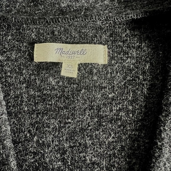 Madewell Women's Deep V Neck Dark Gray Pullover Sweater Size XS - Picture 4 of 7